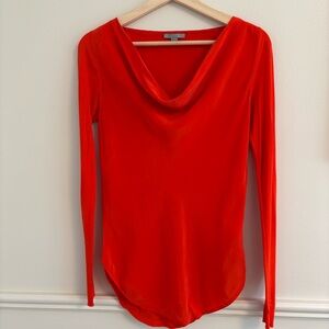 COS Vibrant Red Long Sleeve Top